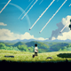 A child stares at incoming debris hurtling toward the surface in Planet of Lana.